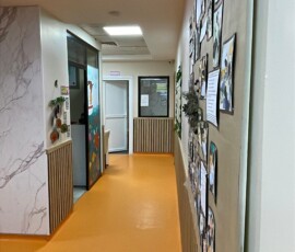 Galeri 14 Özel Bağcılar Beş Renk Anaokulu sınıfında duvar pano ve etkinlik alanı